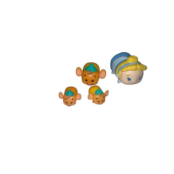 Lot of 6 Disney Tsum Tsum Vinyl Figures Cinderella - Picture 2 of 3